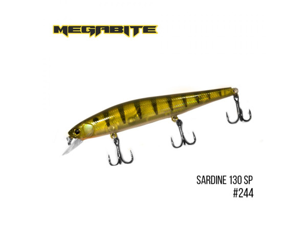 Воблер Megabite Sardine 130SP (130 мм, 19.7 г, 1.8 м) (244)