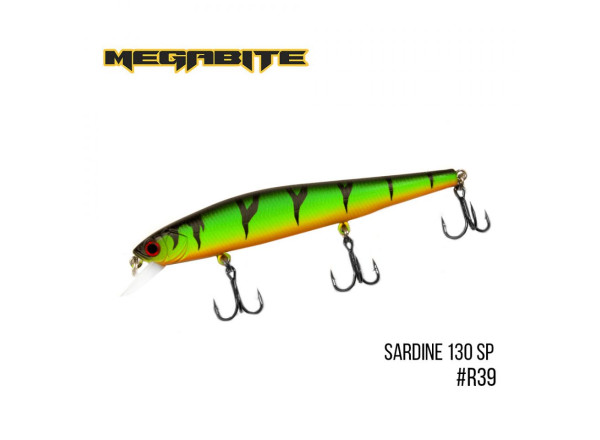 Воблер Megabite Sardine 130SP (130 мм, 19.7 г, 1.8 м) (R39)