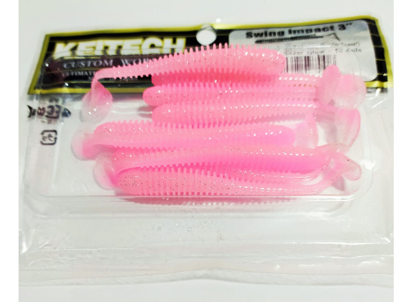 Силикон Keitech Swing Impact 3" (10 шт/упак) к:ea#10 pink silver glow 1551.05.97 Keitech Силикон Keitech Swing Impact 3" (10 шт/упак) к:ea#10 pink silver glow 1551.05.97 Keitech
