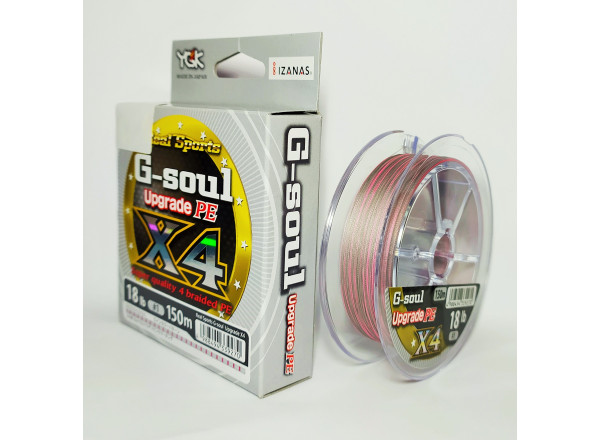 Шнур G-Soul X4 Upgrade 150m (1.0 (18lb / 8.17kg)) FS00000381 YGK